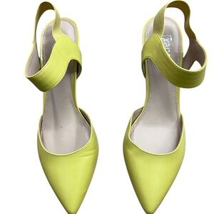 Franco Sarto Yellow Women's Slingback Heal Shoes Size 10